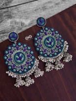 The Stunning Jaw-Droppers (Blue) - Embroidered Oxidised Collection