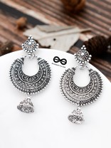 The Intricate Motifs - Oxidised Boho Earrings