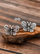The Beauteous Butterfly Studs - Tiny Trinket Earrings