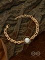 Pearl-Fectly Golden - Golden Layered Chain Bracelet