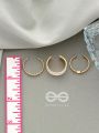 THREE CHEERS- SET OF THREE WHITE AND ROSE GOLD RINGS