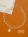 Pearlbound- Double Layer Golden Pearl Anklet