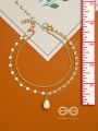 Pearlbound- Double Layer Golden Pearl Anklet