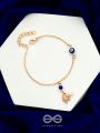 The Noble 'Charm'- Evil Eye Stones Studded Golden Anklet