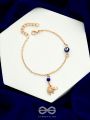 The Noble 'Charm'- Evil Eye Stones Studded Golden Anklet