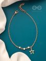 Star-Struck- Golden Beads Anklet