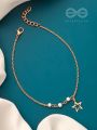 Star-Struck- Golden Beads Anklet