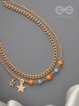 The Lucky Stars-  Golden Beads Layered Anklet