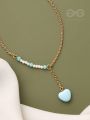 The Heart's Desire- Golden Beads Anklet