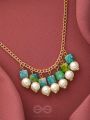 April Shower- Golden Pearls Necklace