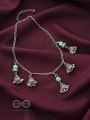 The Bell Curve- Oxidised Bead Anklet