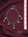 The Bell Curve- Oxidised Bead Anklet