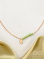 The Fig Leaf- Golden Embellished Necklace 