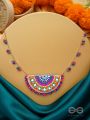 Aatapya- The Bright Sunshine- Mirrors, Ghunghroo, Resham and Sequins Embroidered Necklace