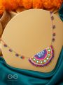 Aatapya- The Bright Sunshine- Mirrors, Ghunghroo, Resham and Sequins Embroidered Necklace