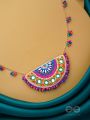 Aatapya- The Bright Sunshine- Mirrors, Ghunghroo, Resham and Sequins Embroidered Necklace