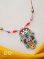 Hiranyapani- The Glorious Hand- Stones, Sequins and Resham Embroidered Necklace