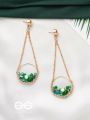 The Ocean Bed- Golden Embellished Earrings