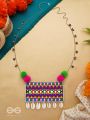 Aastarana- The Stunning Tapestry- Stones, Sequins and Resham Embroidered Statement Necklace