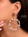 The Beaded Bubbles- Golden Embellished Earrings