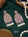 Urvya- The Beautiful Lakes- Pearls & Stones Embroidered Earrings