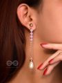 The Blushing Bud - Golden Pearl Earrings