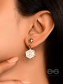 The Perky Spidey- Golden Spider-Web Earrings