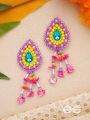 Samvarta- The Rain Cloud- Pearls, Stones & Sequins Embroidered Earrings