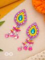 Samvarta- The Rain Cloud- Pearls, Stones & Sequins Embroidered Earrings