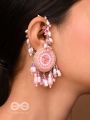 Priyaala- The Flower Vine- Pearls & Sequins Embroidered Chain Earrings