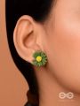 FORGET-ME-NOT - CASUAL STUD EARRINGS (GREEN)