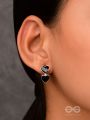 FLINGIN' LOVEY-DOVEY  - BLACK ENAMELLED SILVER STUDS