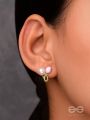 BUDDING PEARLS - PINK AND GODEN STUDS