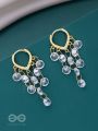 A LUSTRE OF RAIN - GOLDEN DROP EARRINGS