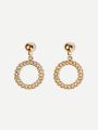 Glistening Golden Ringlet Earrings