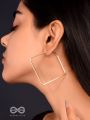 Eternally Stylish Golden Square hoops