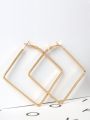 Eternally Stylish Golden Square hoops