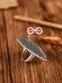 The Geometric Mesh - Oxidised Boho Ring