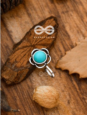 The Bohemian Florals - Turquoise Boho Nosering
