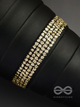 Shimmer on My Neck - Statement Golden Choker