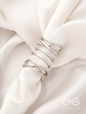 The Triple Crown- Set of 3 Silver Rings