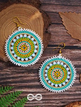 The Wheel of Fortune- Elegant Beaded Earrings