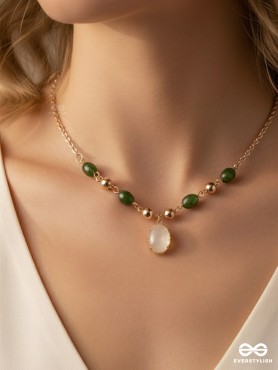 The Sun Belt- Golden Embellished Necklace With Anti-Tarnish Coating