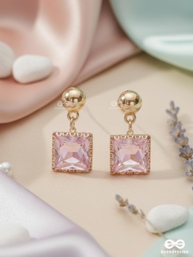 The Foggy Mirror- Golden Embellished Earrings