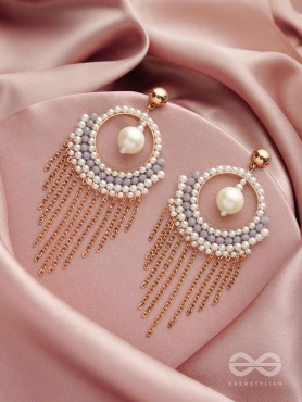 The Gold Dust- Golden Embellished Earrings