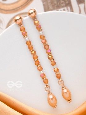 The Raining Embers- Golden Embellished Earrings