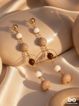 THE HAZELNUT HUES - CASUAL DROP EARRINGS