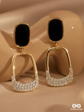 SHIMMER OF NIGHT - STATEMENT DROP EARRINGS