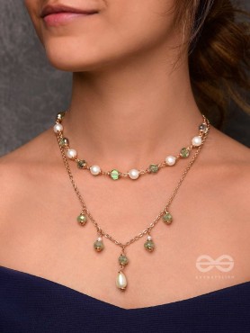 The Celestial Gems - Casual Multilayered Neckpiece With Anti-Tarnish Coating 