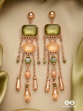 THE EMERALD CANOPY - EMBELLISHED DROP EARRINGS